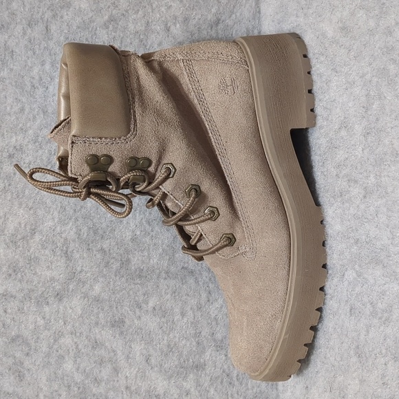 Timberland Carnaby Cool Suede Boot Taupe Women Size 8 - Picture 1 of 13